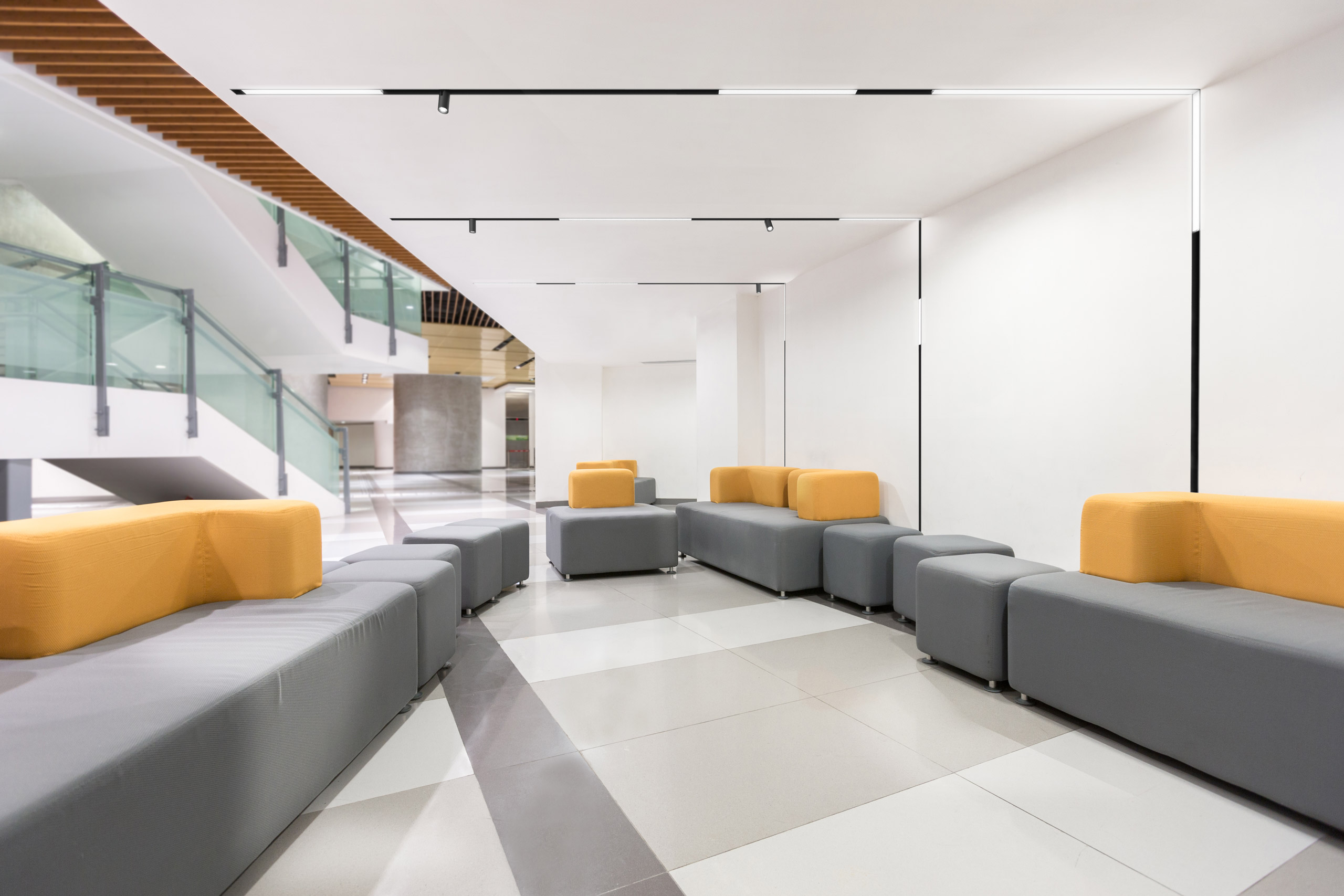 Collaborative Workspace, Align suspended lighting