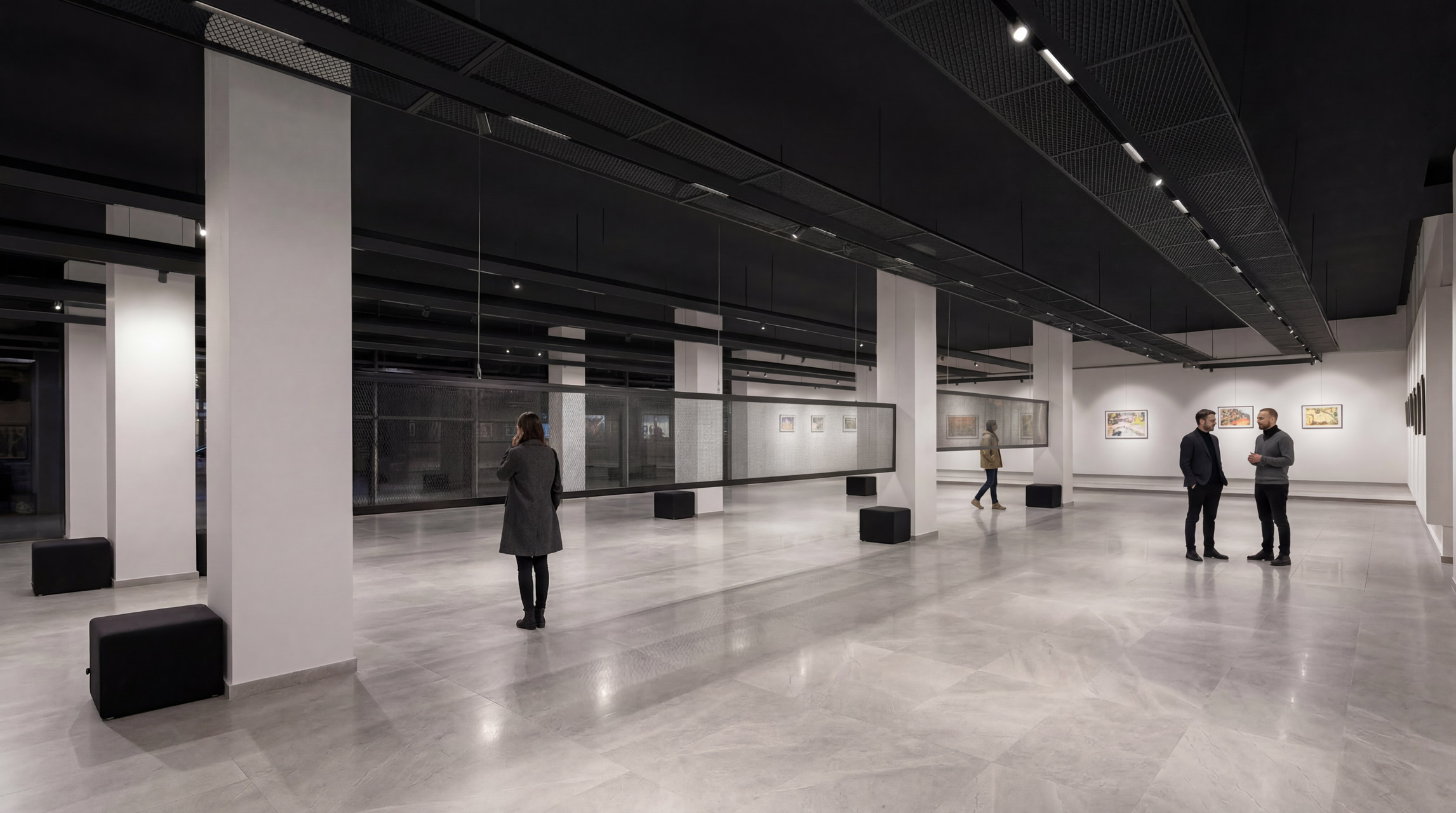 Collaborative Workspace, Align suspended lighting