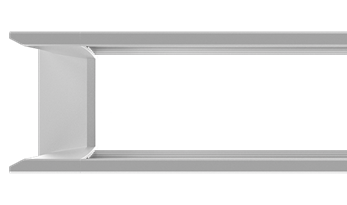 Close-up of a Prim linear aperture looking into the recessed lens from the left
